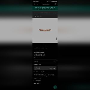 Tiffany & Co. V Band Rings